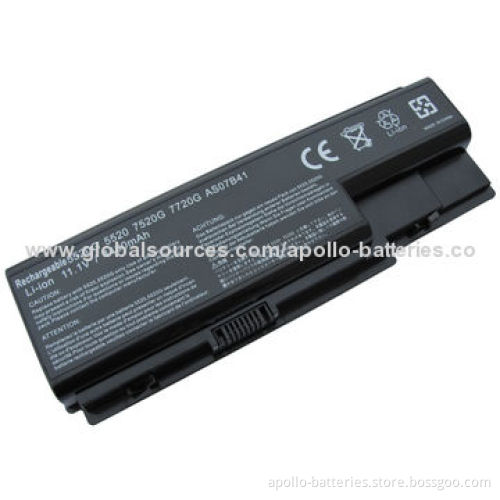 Top Selling 6 Cells 11.1v 4800mAh Li-ion Laptop Battery for ACER Extensa 5210 5220 Series